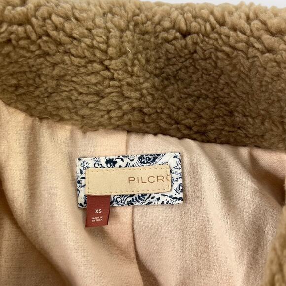 Anthropologie Pilcro Colorblock Oversized Sherpa Coat Size XS - Picture 4 of 7